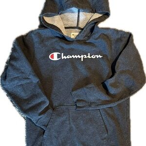 CHAMPION | Classic Logo Hoodie | Charcoal